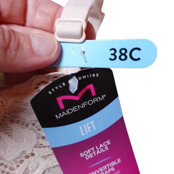 NWT Maidenform Comfort Devotion Your Lift Underwire Bra Sz 38C Evening Blush - Picture 5 of 8